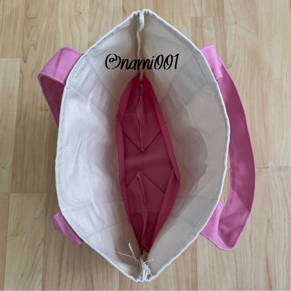 Viral Trader Joe’s Limited Edition Pastel Pink Mini Canvas Tote - Picture 3 of 3